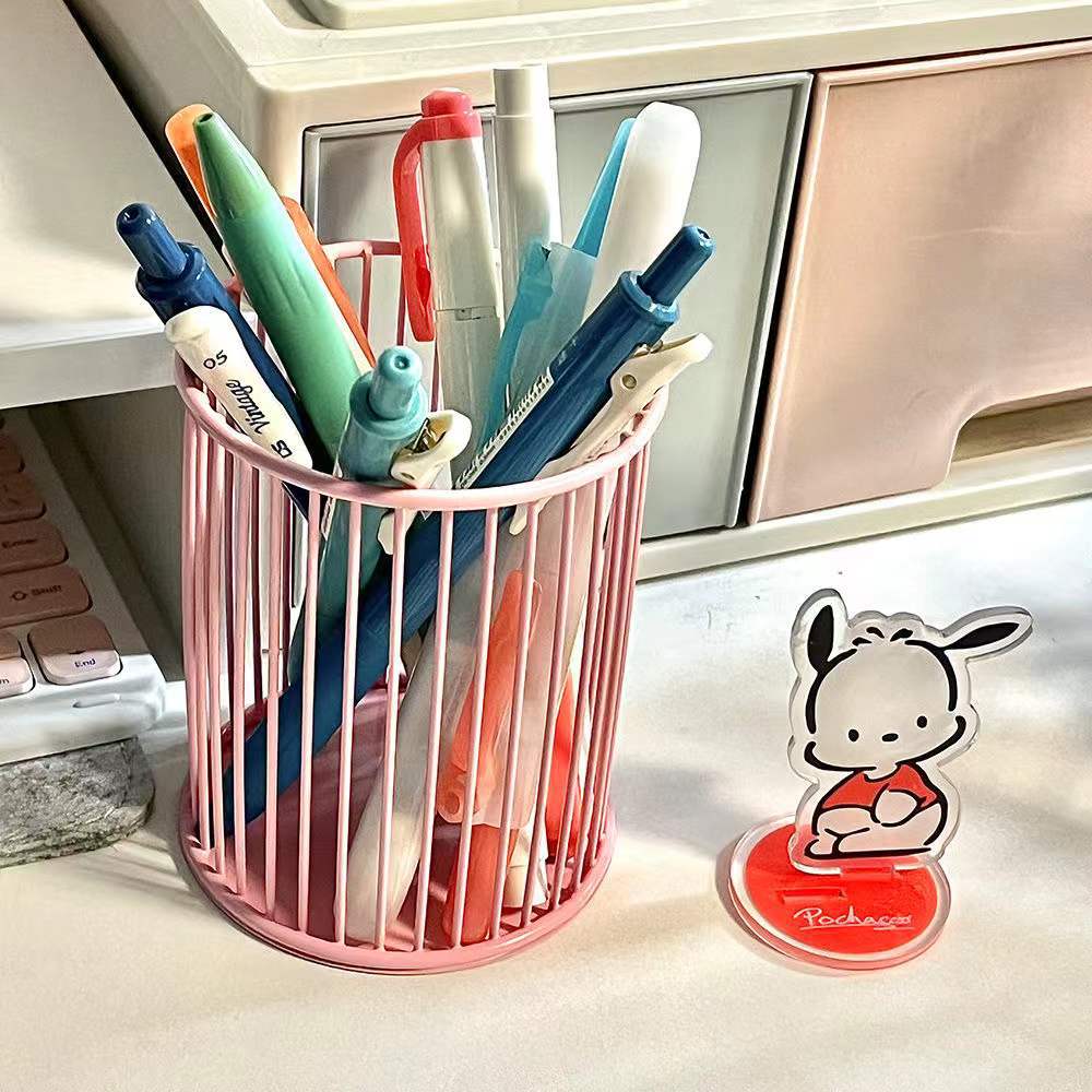 6 Colors Iron Storage Rack Desktop Book Pen Storage